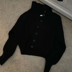 Oak + Fort Black Cardigan